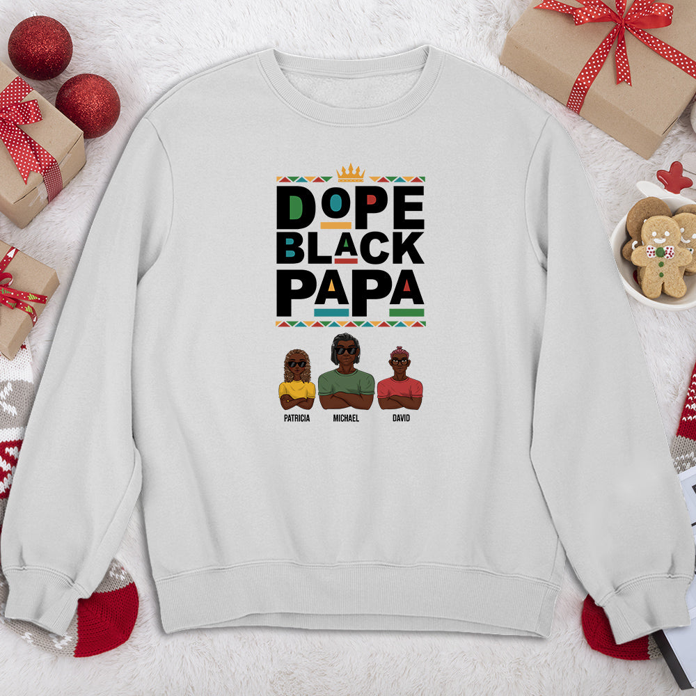 Dope Black Dad - Personalized Custom Shirt