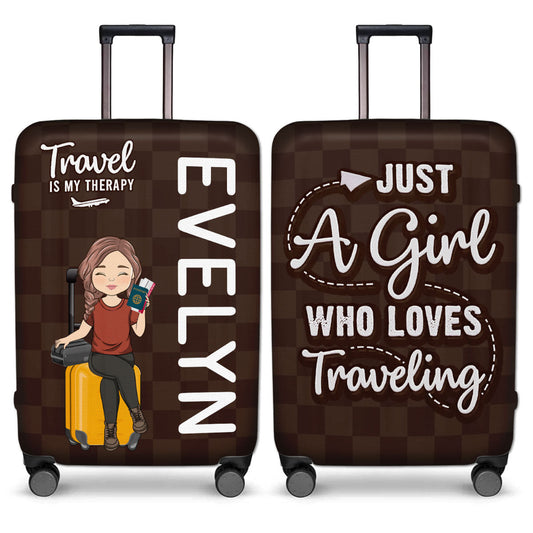 Love Traveling - Personalized Custom Luggage Cover