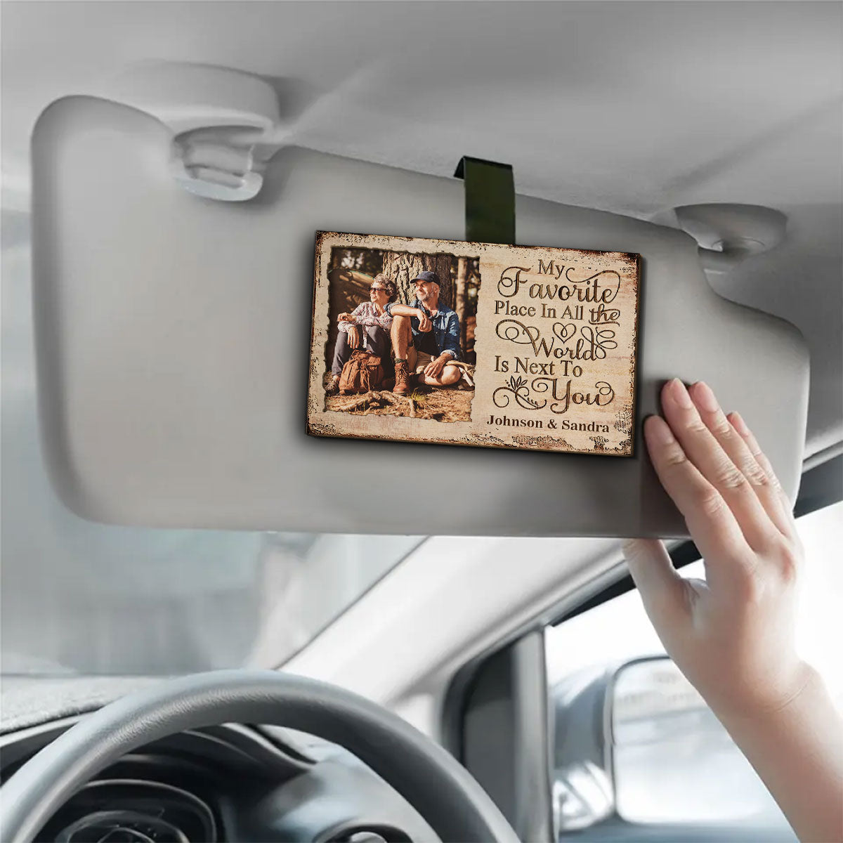 My Favorite - Personalized Custom Car Visor Clip