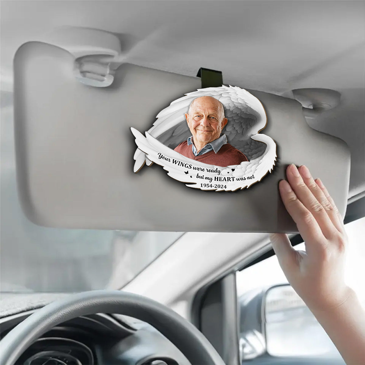 Always Beside You - Personalized Custom Car Visor Clip