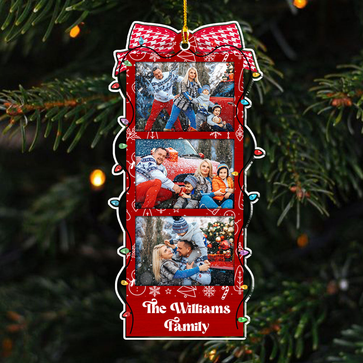 All Is Bright - Personalized Custom Acrylic Ornament