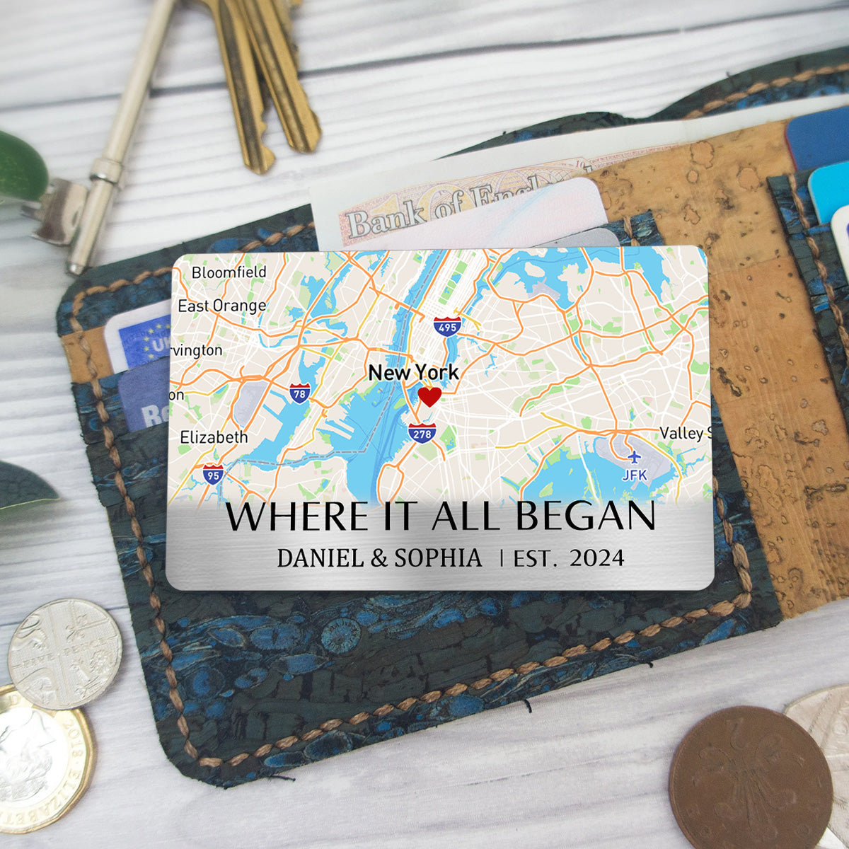 Where It All Began - Personalized Custom Wallet Card