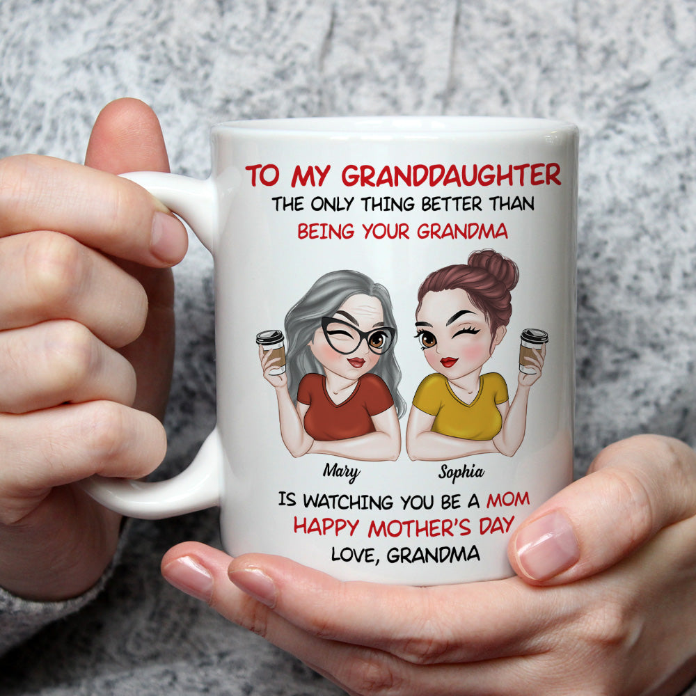 To My Granddaughter - Personalized Custom Coffee Mug