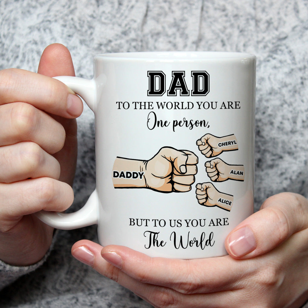 You Are My World - Personalized Custom Coffee Mug