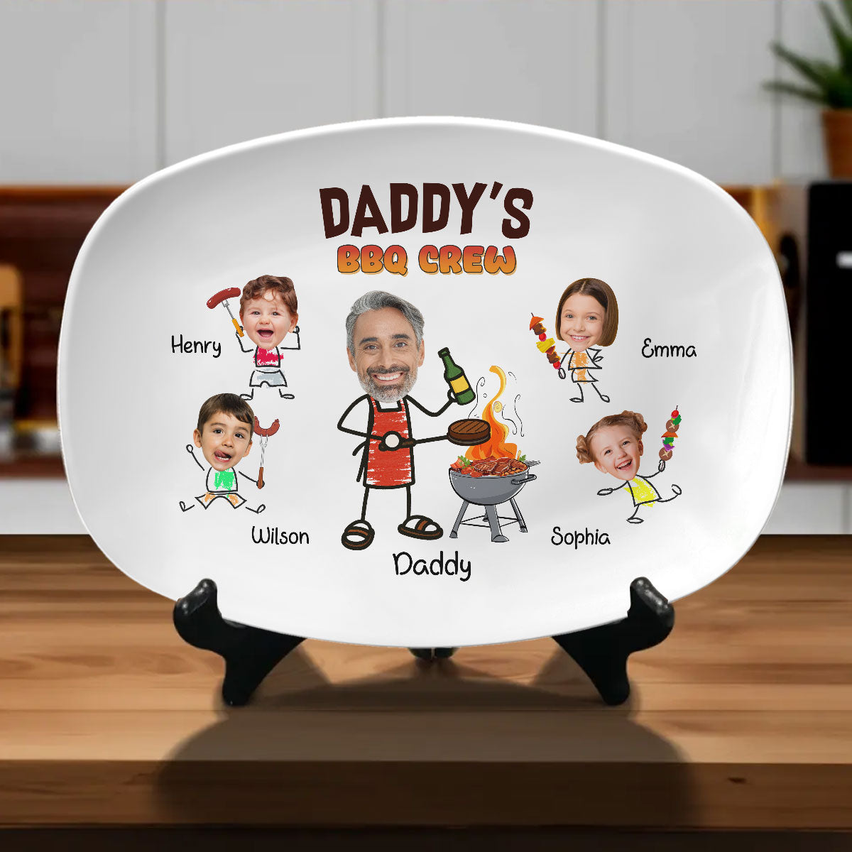 Dad Bbq Crew - Personalized Custom Platter