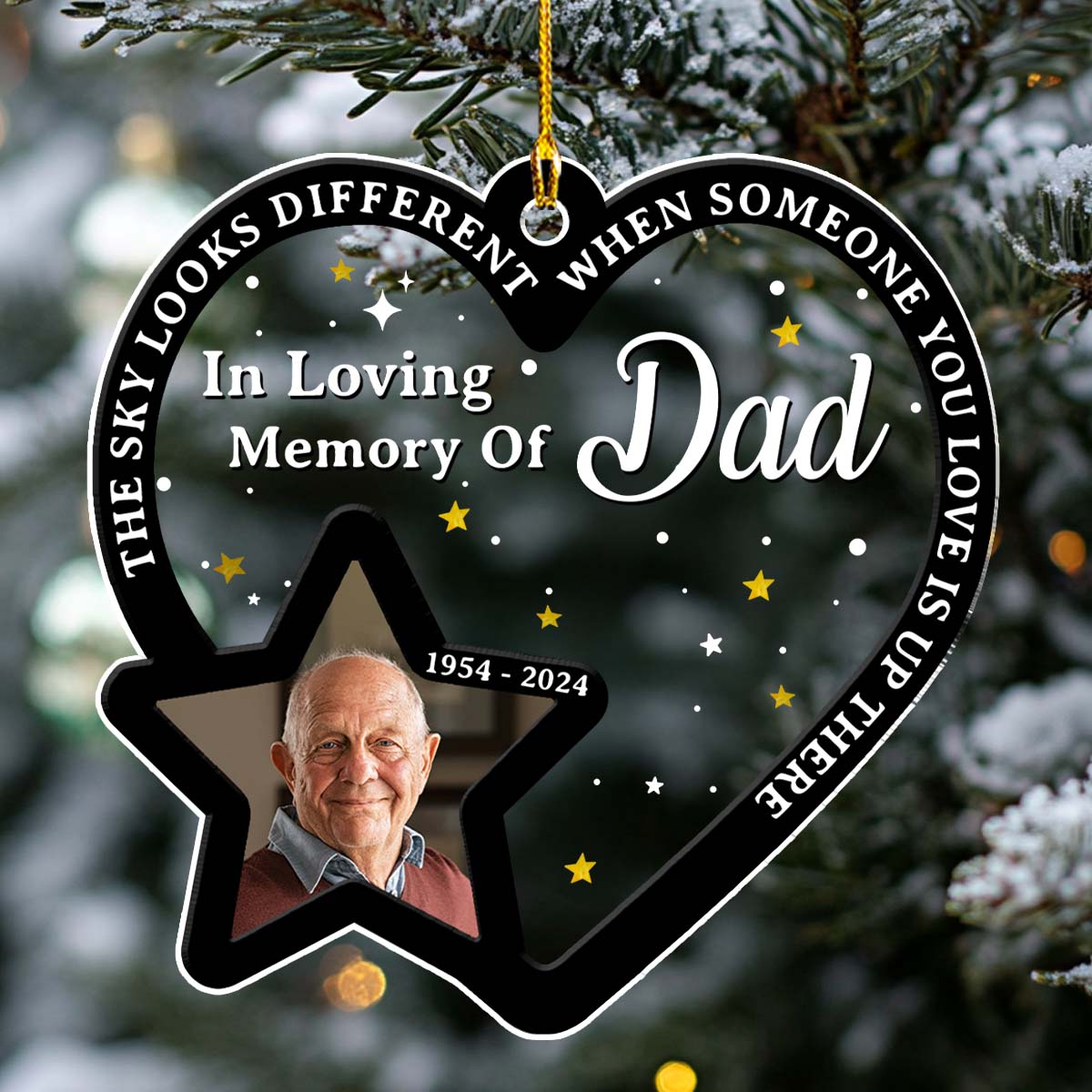 Someone You Love Is Up There - Personalized Custom Acrylic Ornament