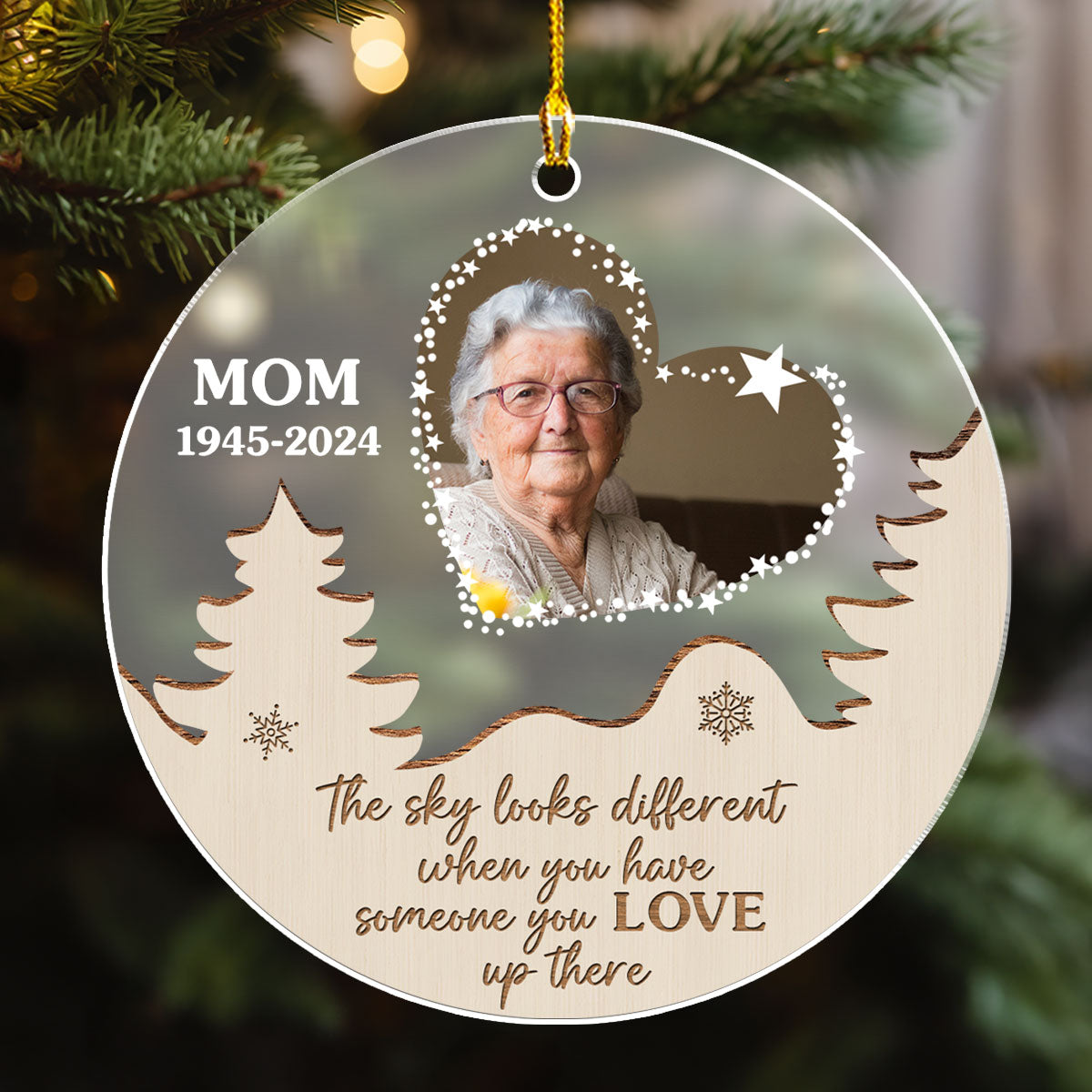 Someone You Love - Personalized Custom Frosted Acrylic Ornament