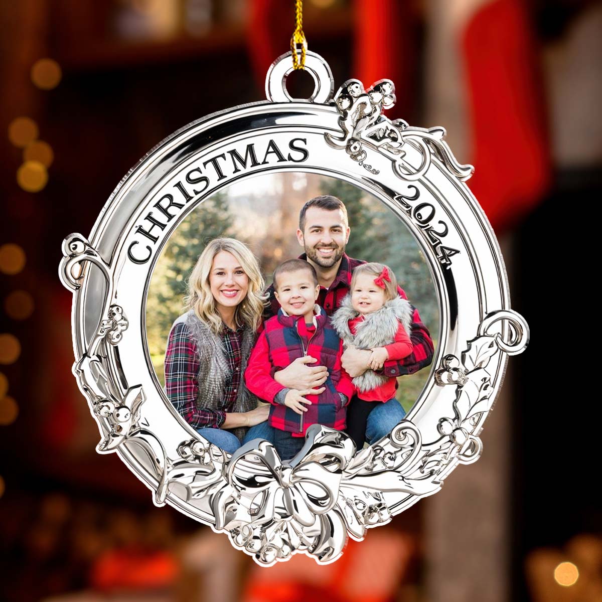 Picture Ornament For Christmas - Personalized Custom Acrylic Ornament