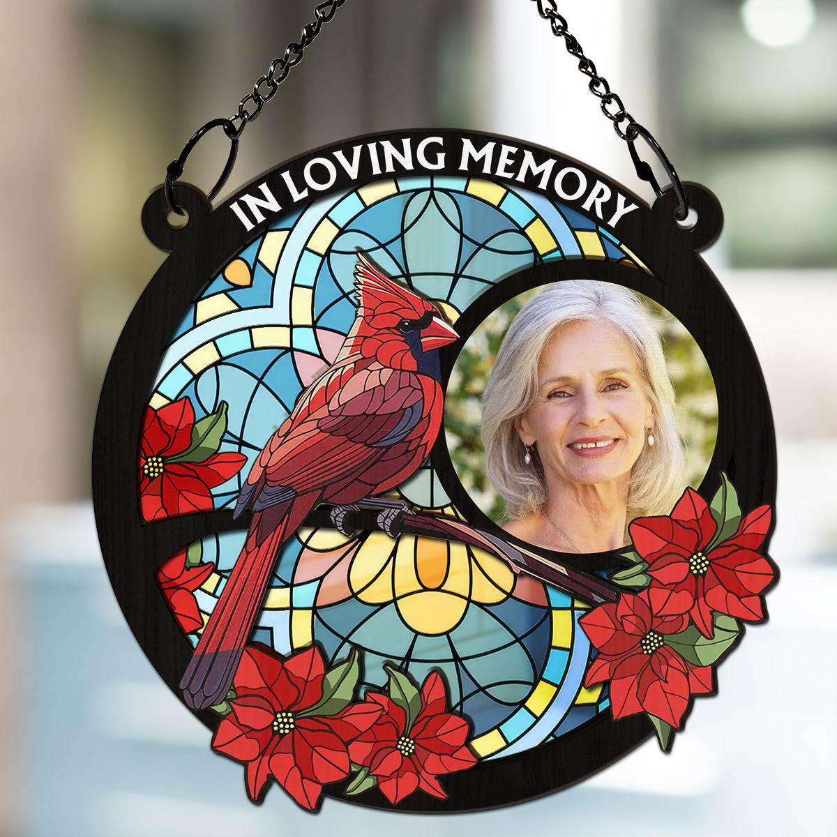 Custom Photo I am Always With You Memorial - Personalized Custom Suncatcher