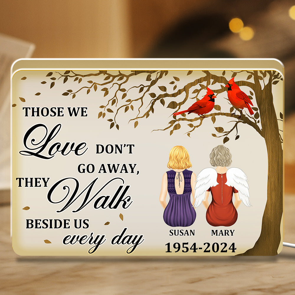 They Walk Beside Us Every Day - Personalized Custom Light Box