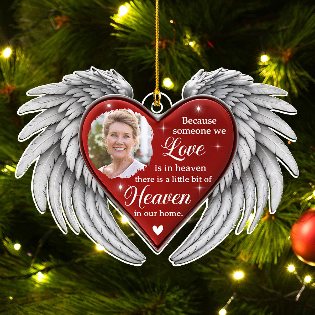 A Little Bit Of Heaven - Personalized Custom Acrylic Ornament