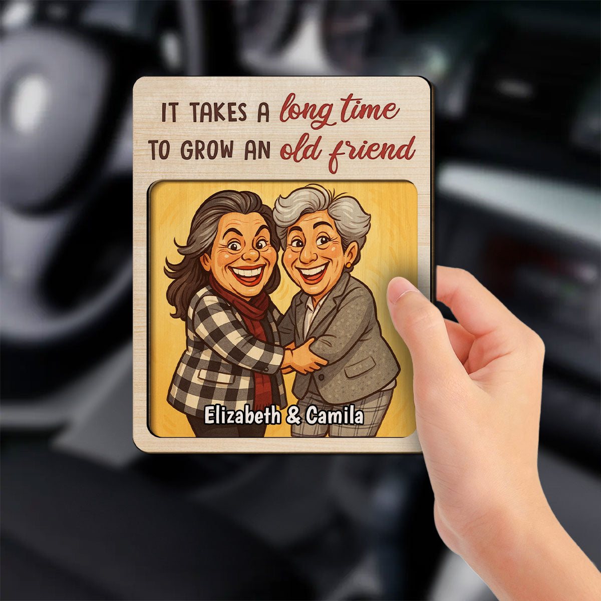 Best Friends Have The Best Time - Personalized Custom Car Visor Clip