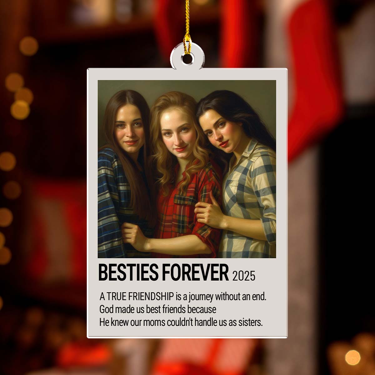 Merry Bright And Fabulous - Personalized Custom Acrylic Ornament