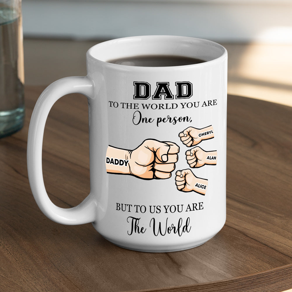 You Are My World - Personalized Custom Coffee Mug