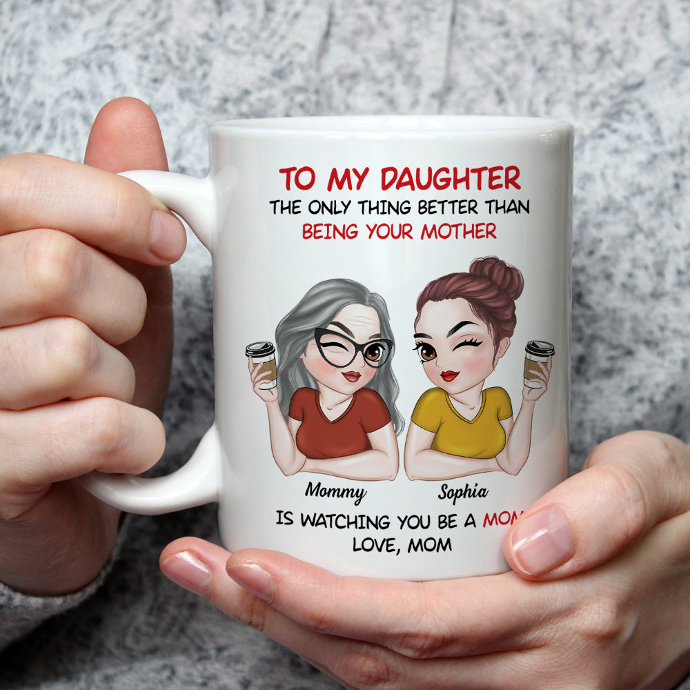 To My Daughter - Personalized Custom Coffee Mug