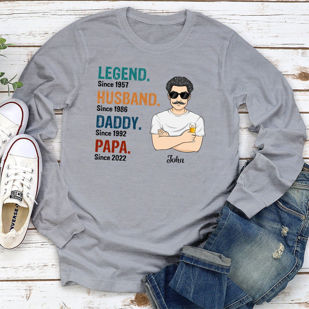 Legend Husband Daddy - Personalized Custom Shirt