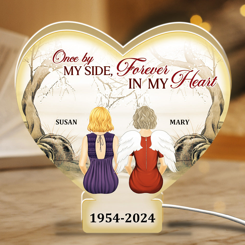 Once By Our Side - Personalized Custom Light Box