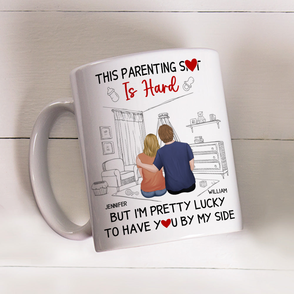 This Parenting Is Hard - Personalized Custom Coffee Mug