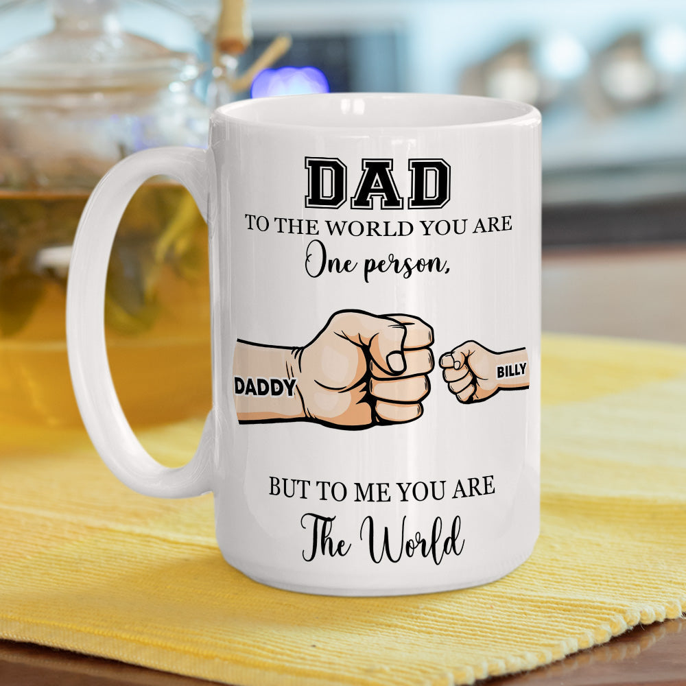 You Are My World - Personalized Custom Coffee Mug