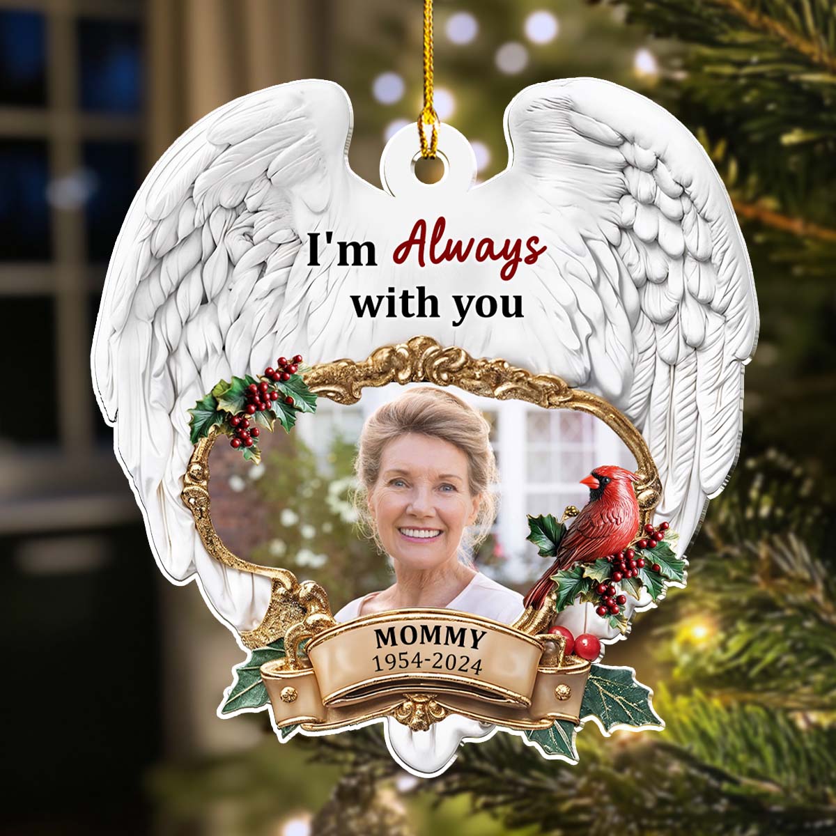 Cardinals Appear When Angels Are Near - Personalized Custom Acrylic Ornament