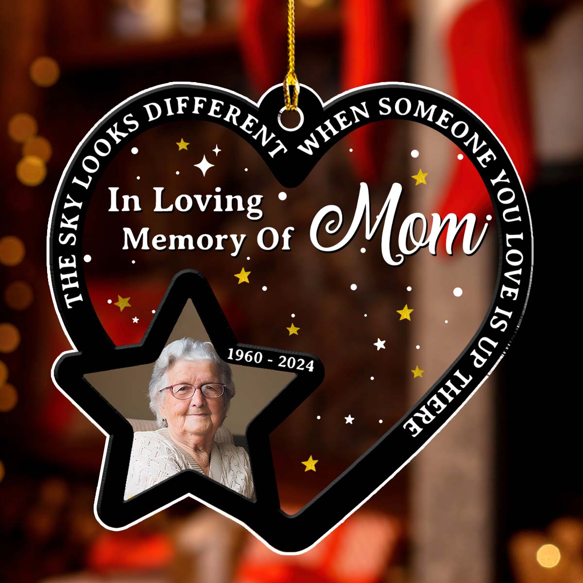 Someone You Love Is Up There - Personalized Custom Acrylic Ornament