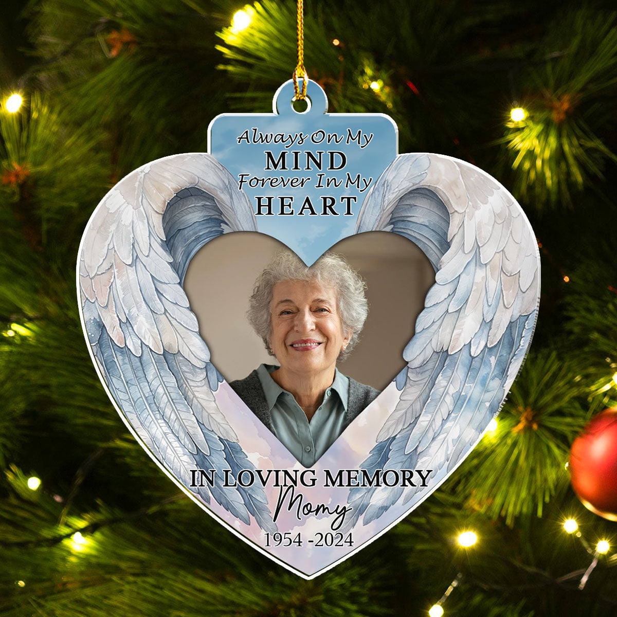 On My Mind Forever - Personalized Custom Acrylic Ornament