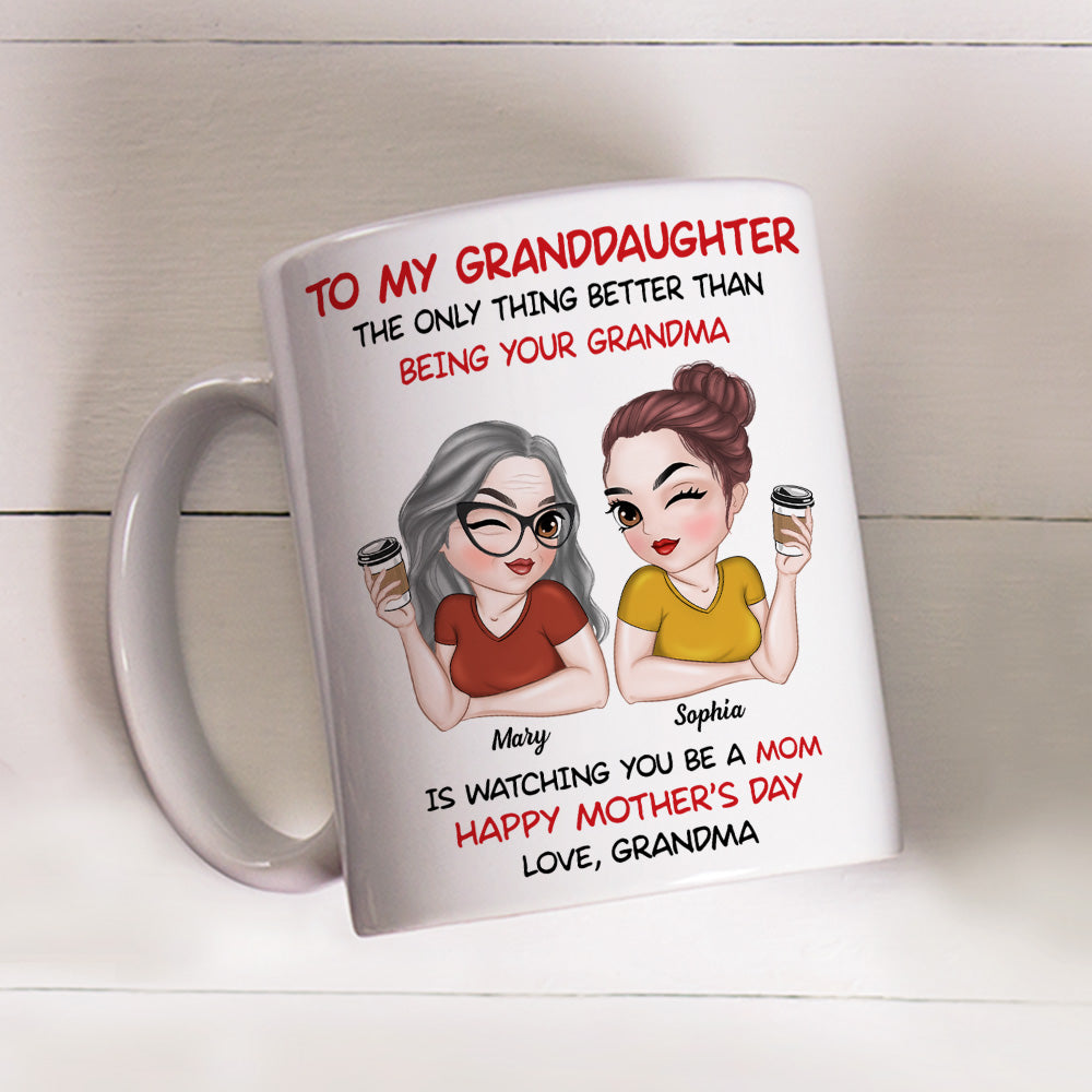 To My Granddaughter - Personalized Custom Coffee Mug