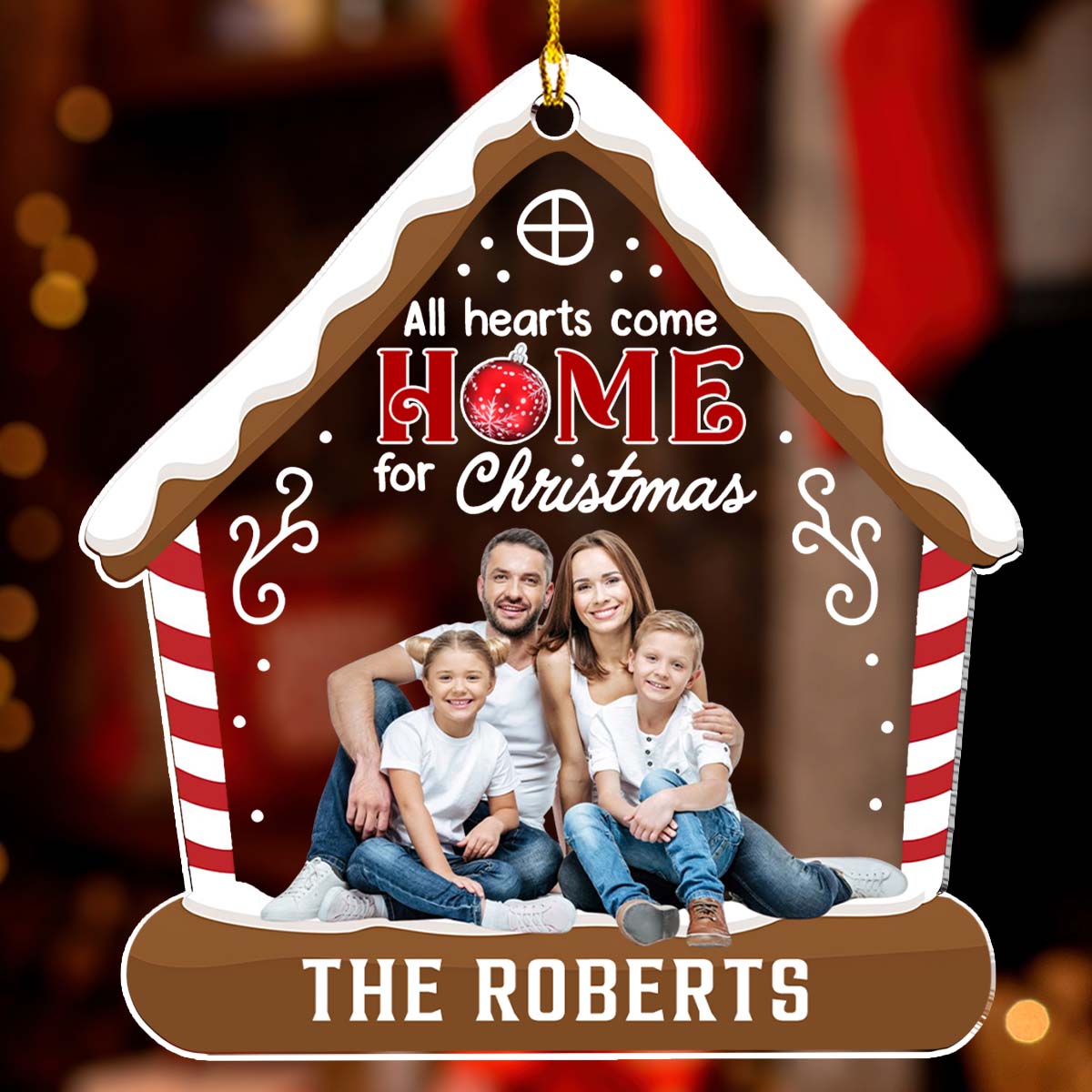 All Hearts Come Home - Personalized Custom Acrylic Ornament