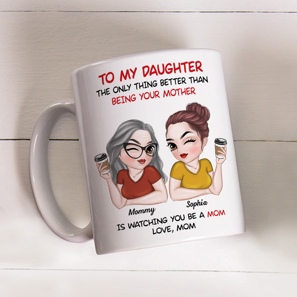 To My Daughter - Personalized Custom Coffee Mug