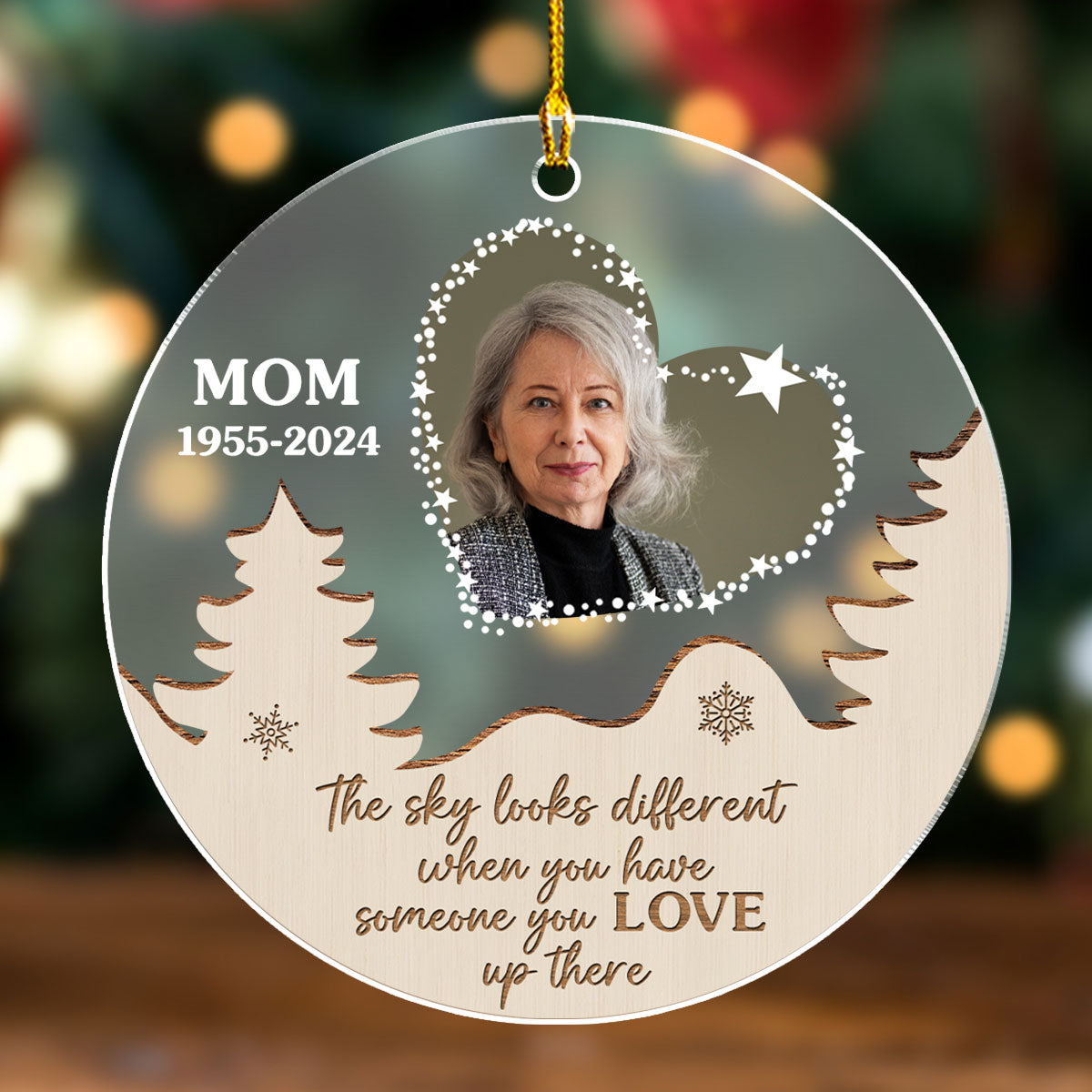 Someone You Love - Personalized Custom Frosted Acrylic Ornament