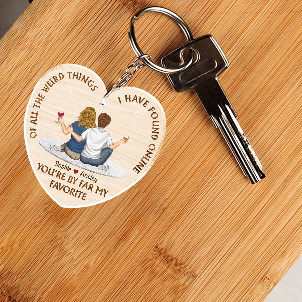Of All The Weird Things - Personalized Custom Acrylic Keychain