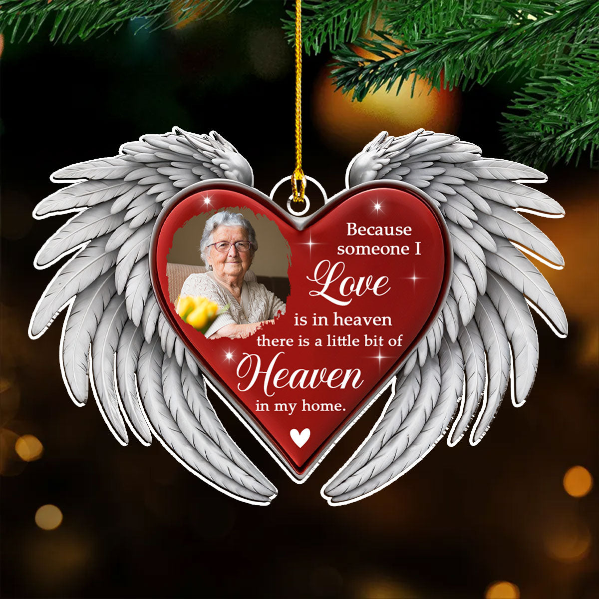 A Little Bit Of Heaven - Personalized Custom Acrylic Ornament