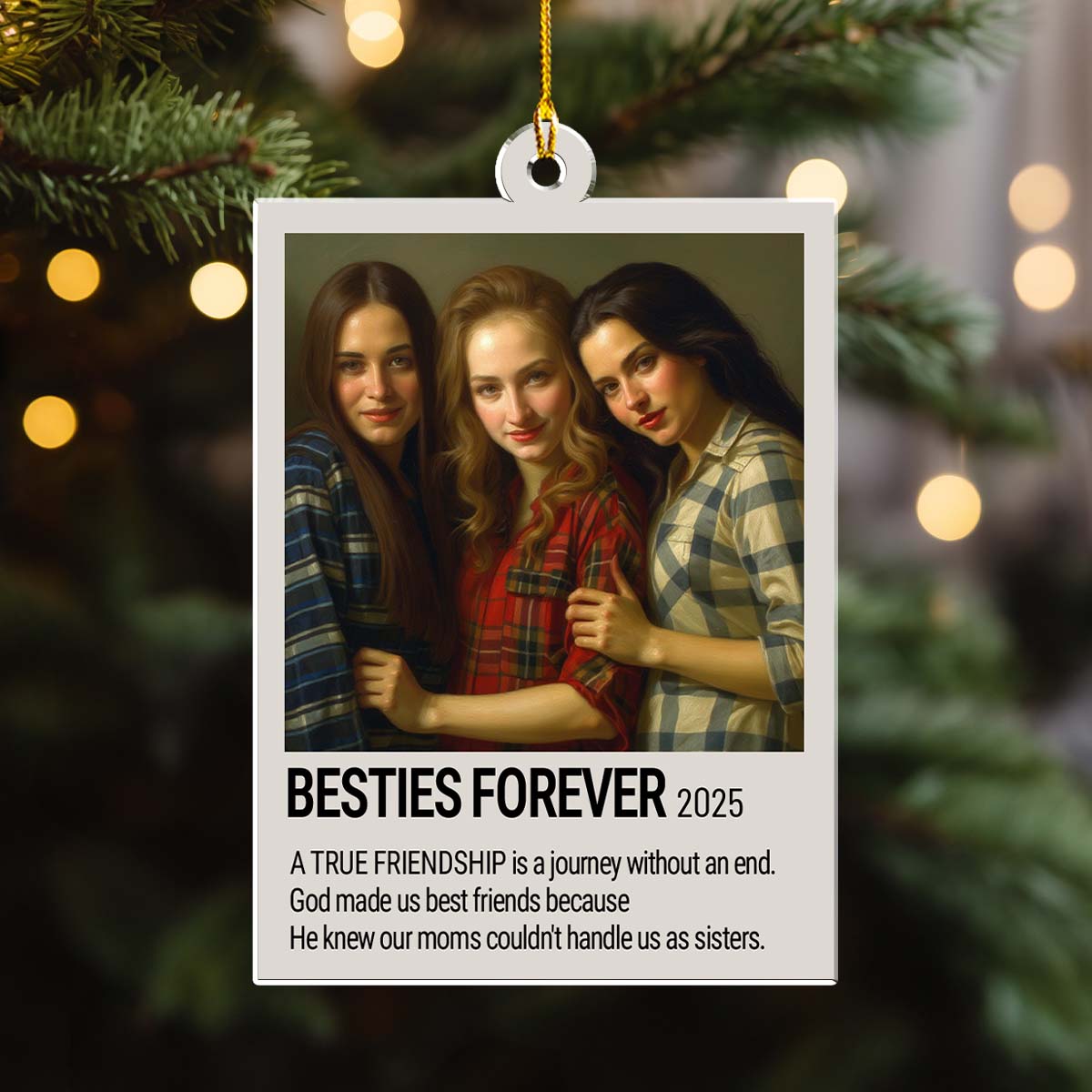 Merry Bright And Fabulous - Personalized Custom Acrylic Ornament