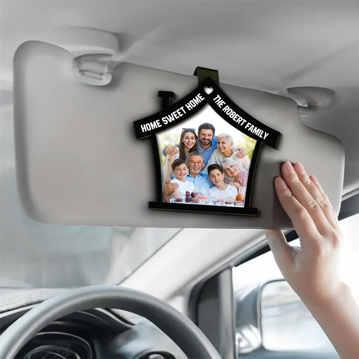 Home Is Where - Personalized Custom Car Visor Clip