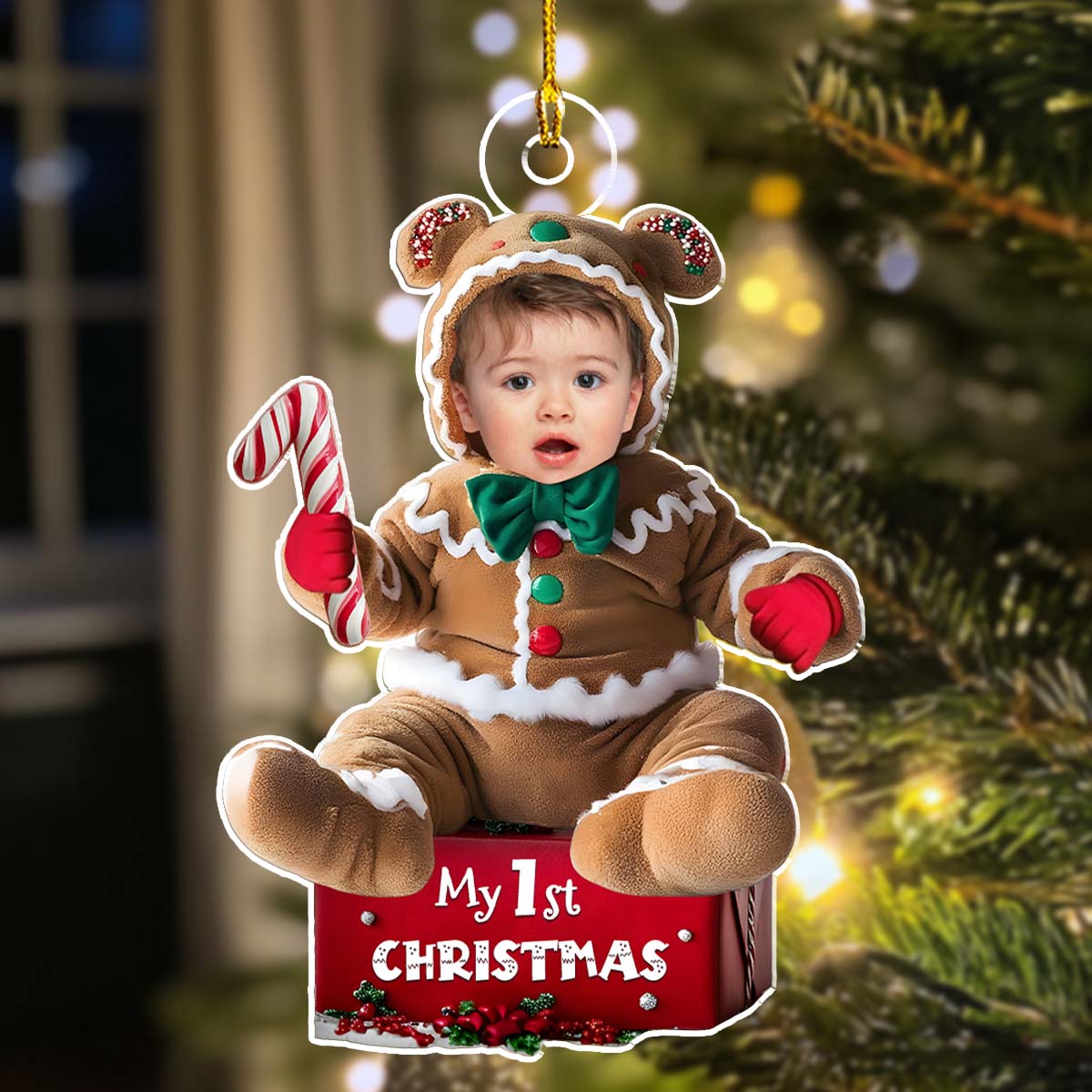 Ginger Baby Christmas - Personalized Custom Acrylic Ornament