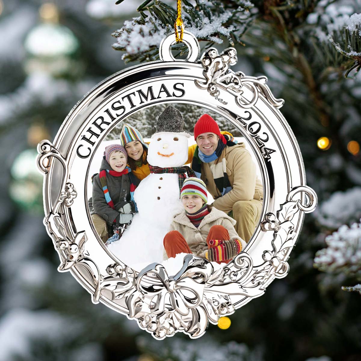 Picture Ornament For Christmas - Personalized Custom Acrylic Ornament