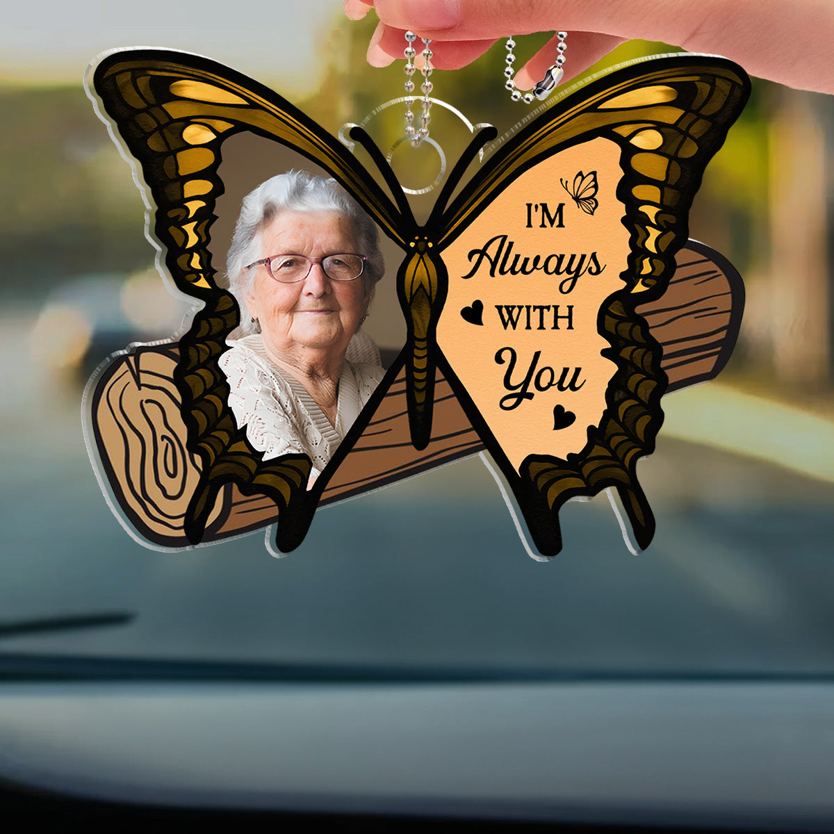Your Wings Were Ready But My Heart Was Not - Personalized Custom Car Ornament