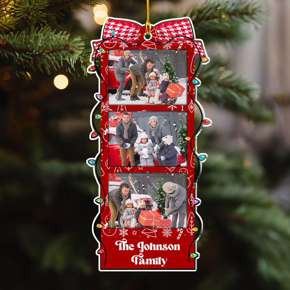 All Is Bright - Personalized Custom Acrylic Ornament