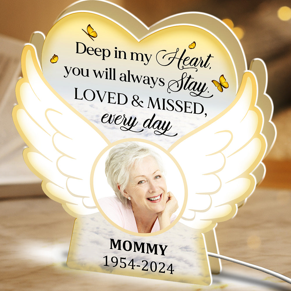 Loved And Missed Every Day  - Personalized Custom Light Box