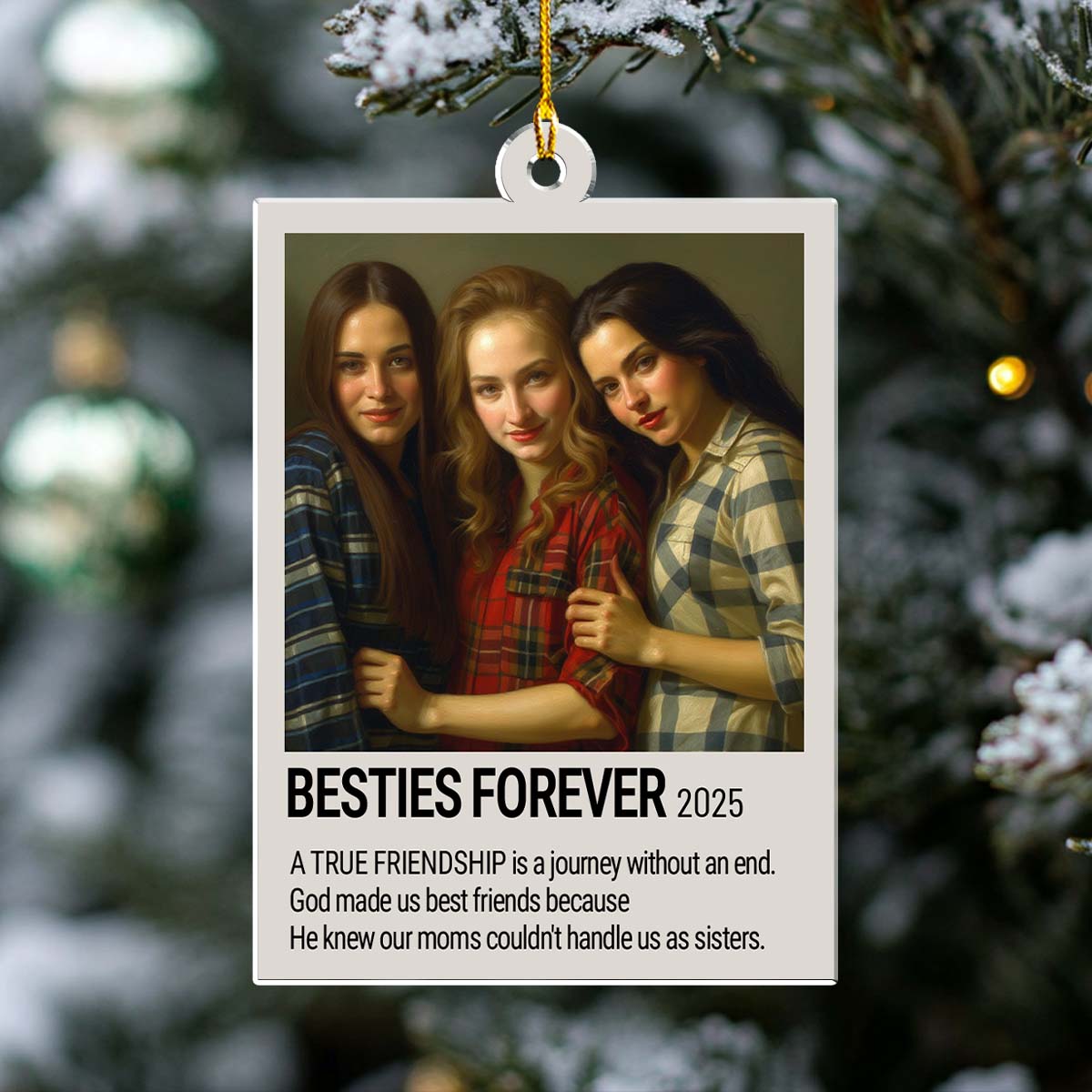 Merry Bright And Fabulous - Personalized Custom Acrylic Ornament