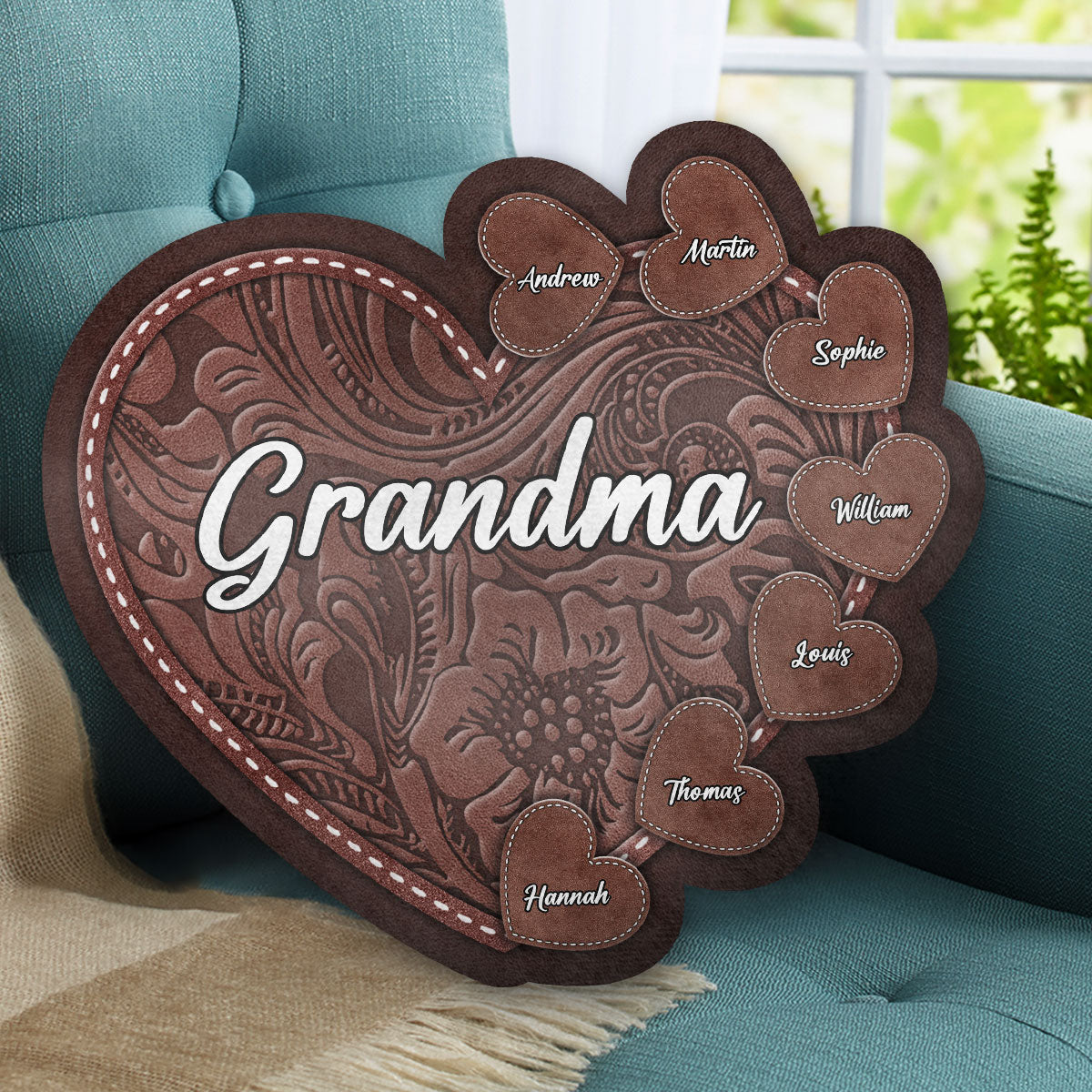 Best Grandma Ever - Personalized Custom Shaped Pillow