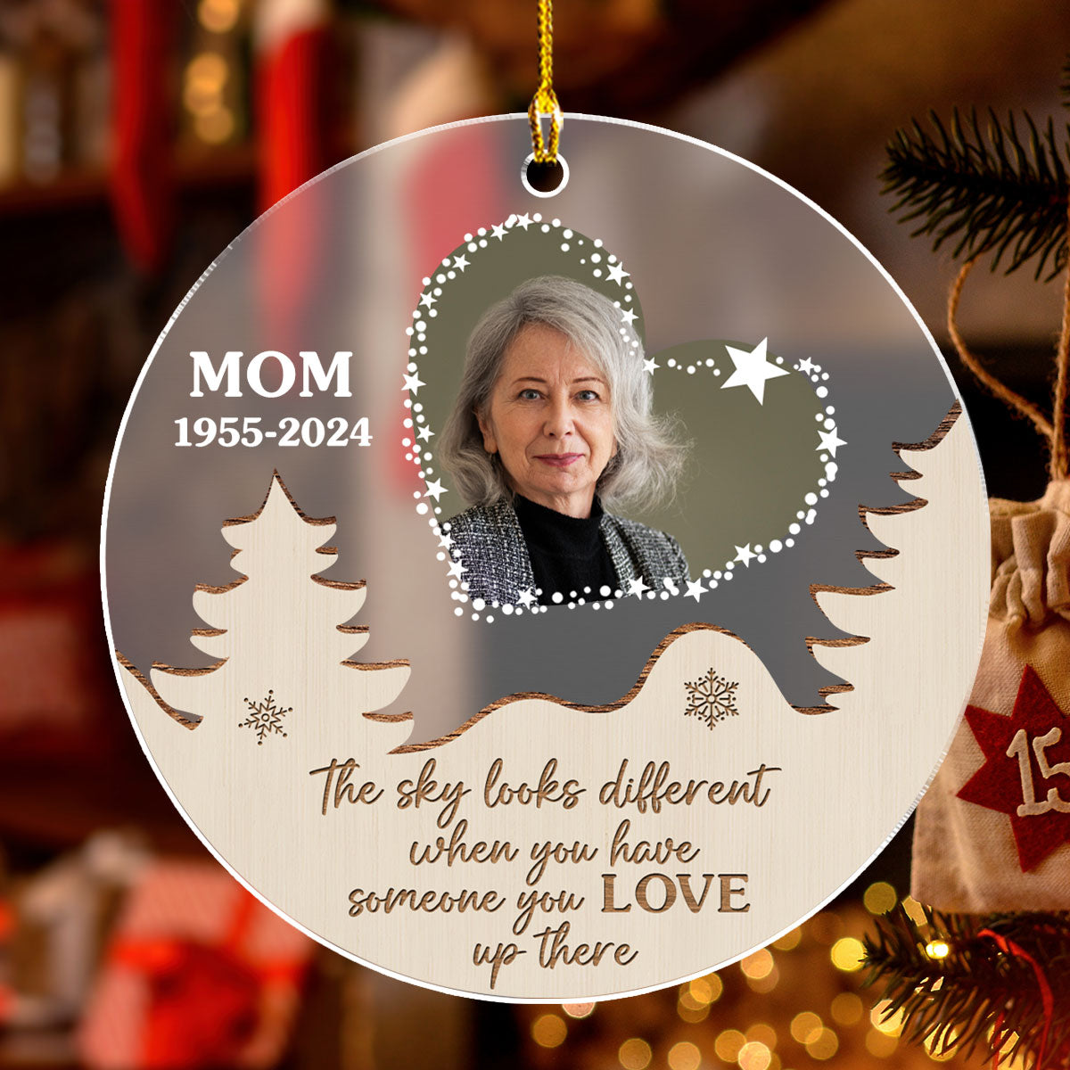 Someone You Love - Personalized Custom Frosted Acrylic Ornament