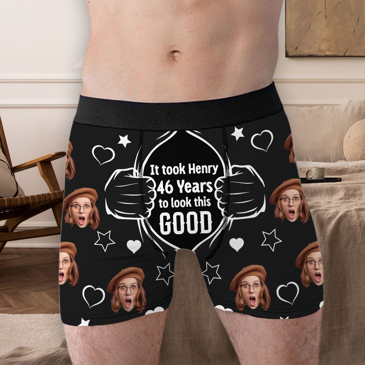 To Look This Good - Personalized Photo Men's Boxer Briefs
