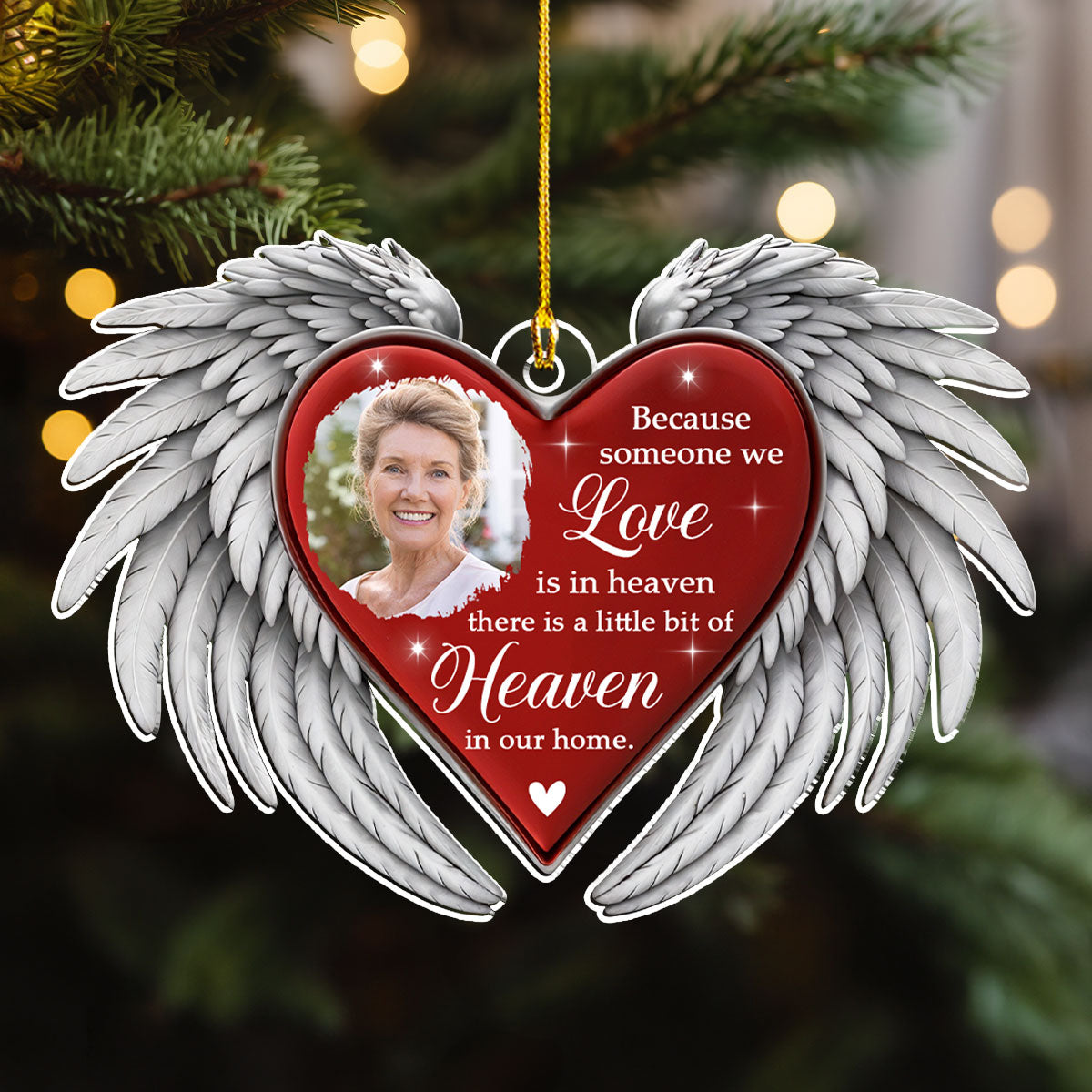 A Little Bit Of Heaven - Personalized Custom Acrylic Ornament