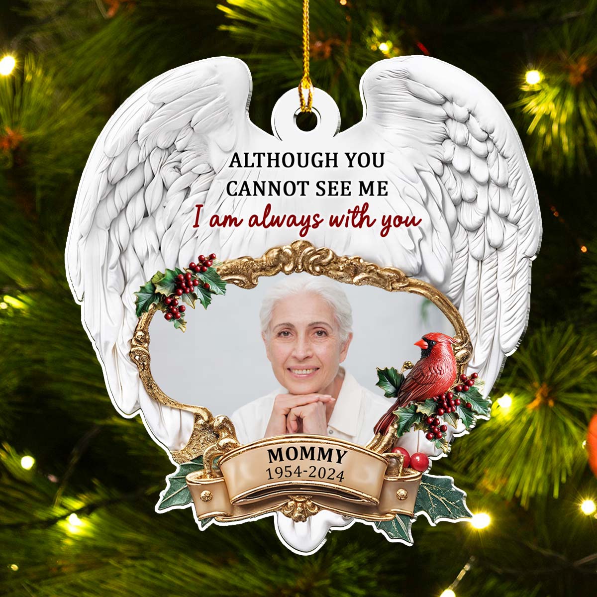 Cardinals Appear When Angels Are Near - Personalized Custom Acrylic Ornament