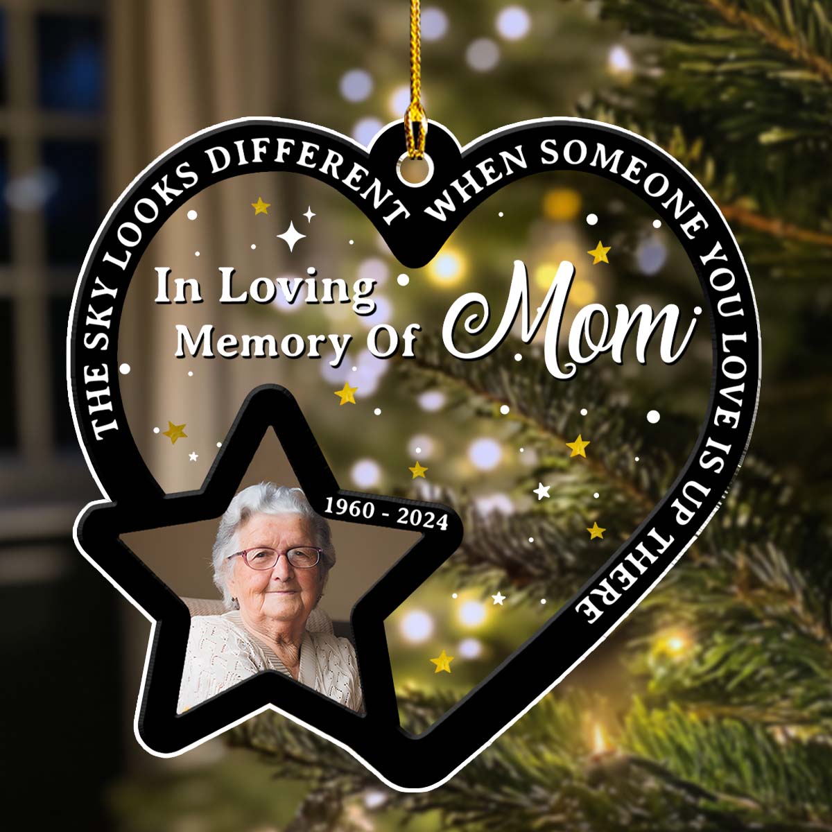 Someone You Love Is Up There - Personalized Custom Acrylic Ornament