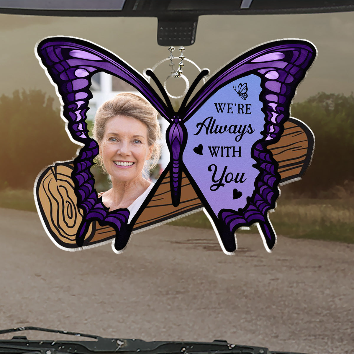 Your Wings Were Ready But My Heart Was Not - Personalized Custom Car Ornament