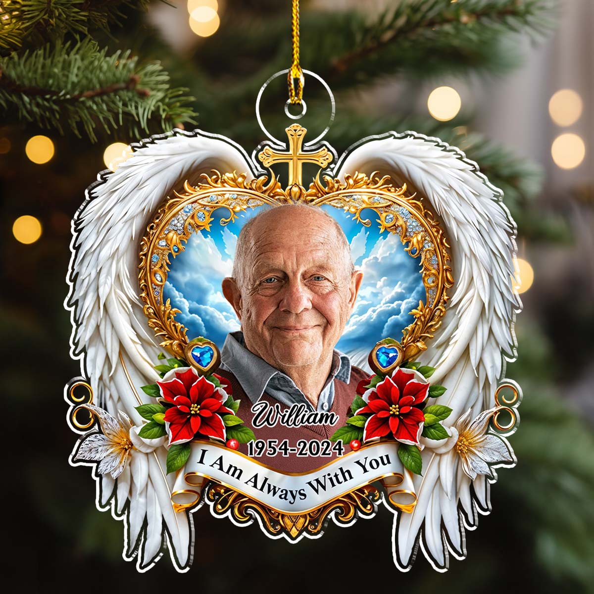 Miss You Forever - Personalized Custom Acrylic Ornament