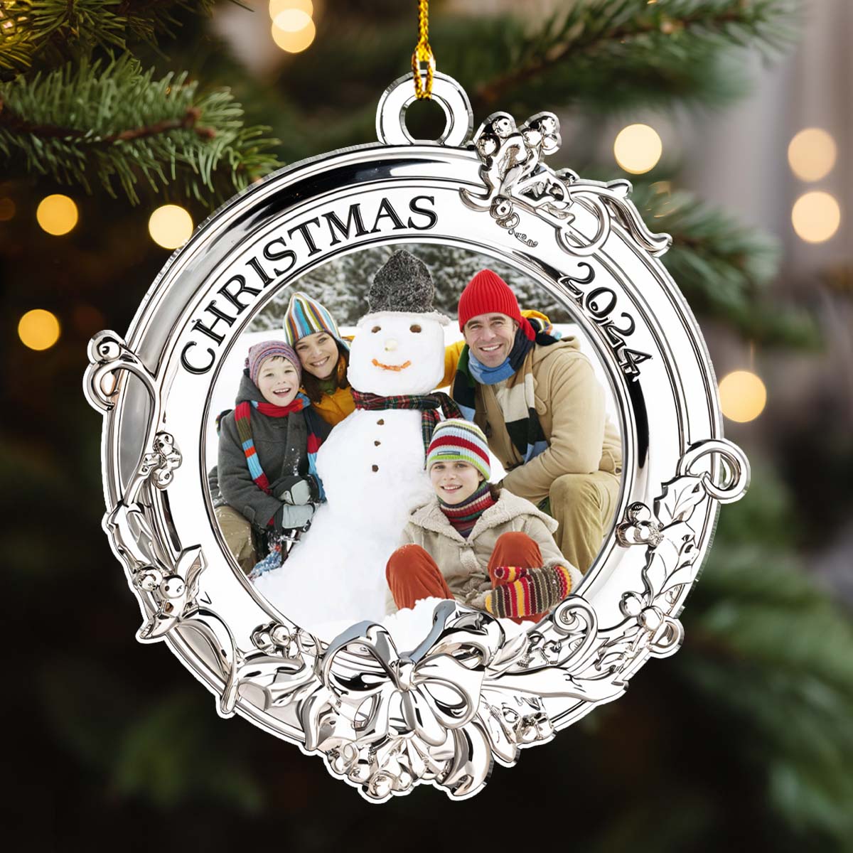 Picture Ornament For Christmas - Personalized Custom Acrylic Ornament