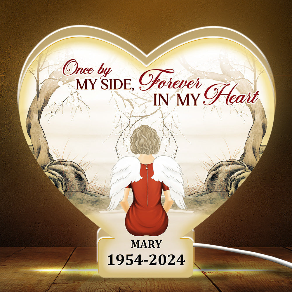 Once By Our Side - Personalized Custom Light Box